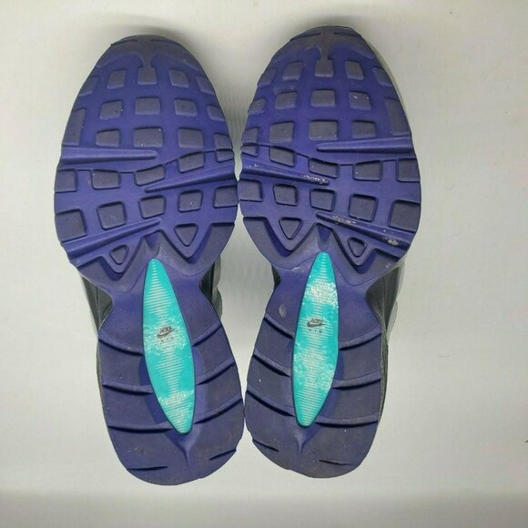 Nike Air Max 95 (GS) Unisex Kids Wolf Gray Black Indigo Burst Sneaker Shoes 4Y - Picture 5 of 7